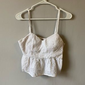 Cropped spaghetti strap summer top